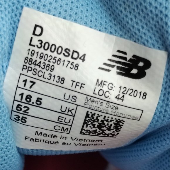 New Balance 3000v4 Low Metal Baseball Cleats – Size 17 – New - Picture 7 of 13